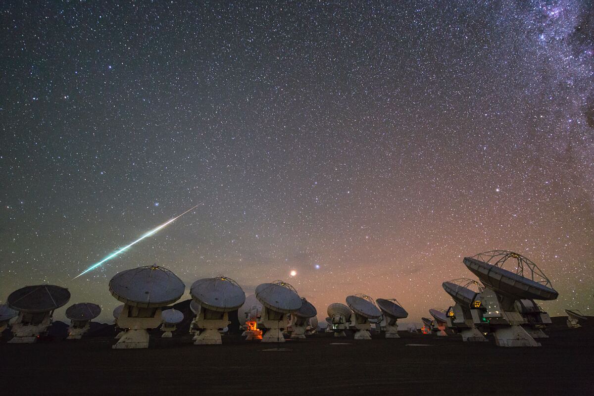 A fireball over ALMA